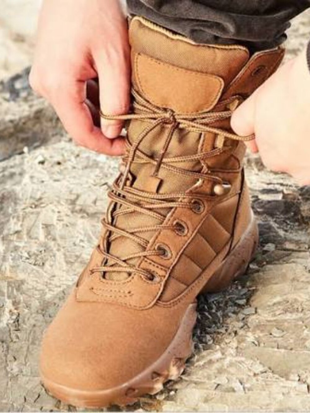 Rocky C4R V2 Men's Brown Tactical Lace-Up Combat Boots Size 13